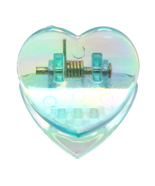 WEGO（ウィゴー）の「WEGO/ハートオーロラヘアクリップ（バレッタ/ヘアクリップ・レディース・その他1・FREE）」の2枚目の写真