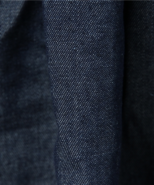 WEGO（ウィゴー）の「WEGO/デニム前ボタンタックスカート（デニムスカート・レディース・インディゴブルー/ダークインディゴブルー・FREE）」の10枚目の写真