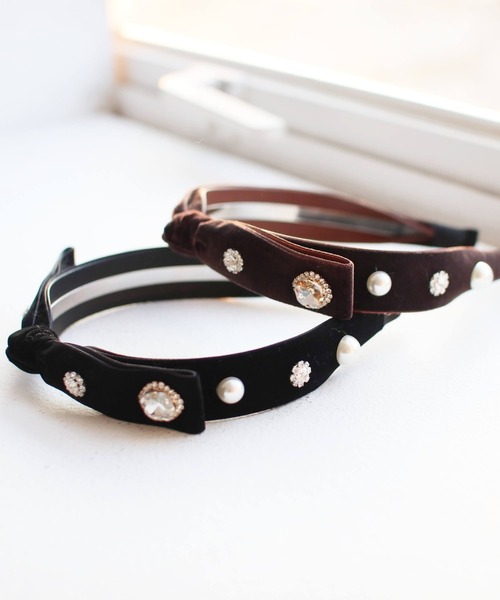 Rora（ローラ）の「マリー リボンカチューシャ(2color)（カチューシャ・キッズ・チョコ/ブラック・FREE）」の9枚目の写真