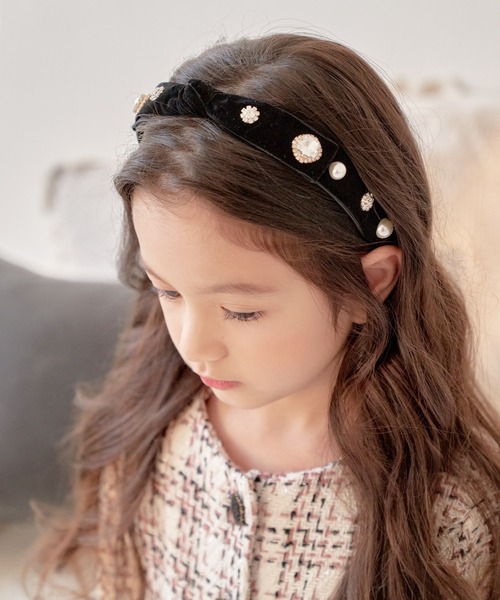 Rora（ローラ）の「マリー リボンカチューシャ(2color)（カチューシャ・キッズ・チョコ/ブラック・FREE）」の6枚目の写真