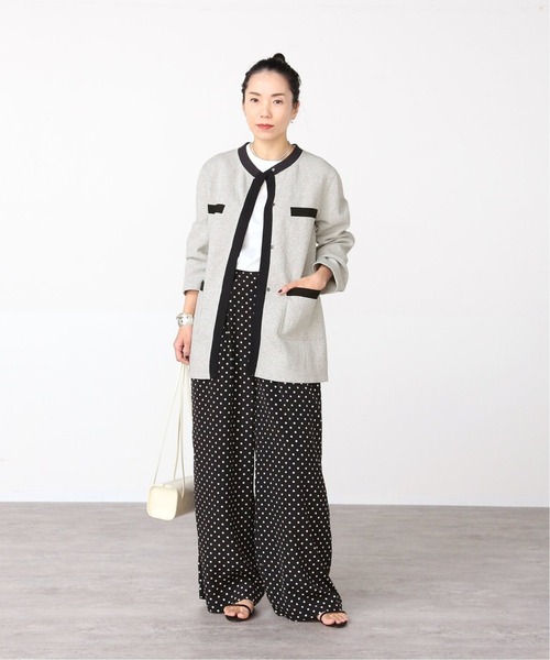 VERMEIL par iena（ヴェルメイユパーイエナ）の「《追加》ドットワイドパンツ（その他パンツ・レディース・ブラック・38/36/40）」の8枚目の写真