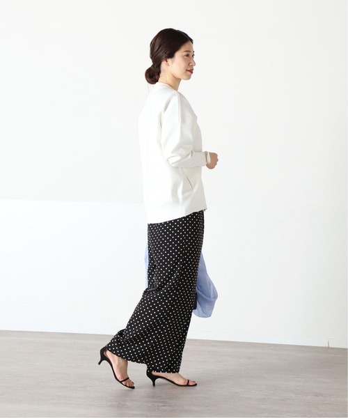 VERMEIL par iena（ヴェルメイユパーイエナ）の「《追加》ドットワイドパンツ（その他パンツ・レディース・ブラック・38/36/40）」の6枚目の写真