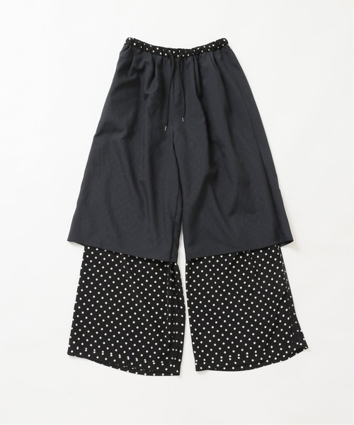 VERMEIL par iena（ヴェルメイユパーイエナ）の「《追加》ドットワイドパンツ（その他パンツ・レディース・ブラック・38/36/40）」の11枚目の写真