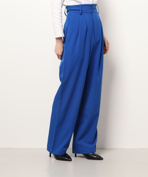 ENVYM（アンビー）の「ダブルベルトスラックスＰＴ（スラックス・レディース・ベージュ/ブラック/ブルー/グレー・FREE）」の13枚目の写真