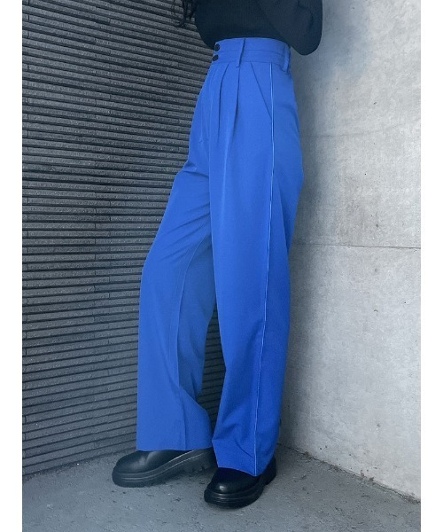 ENVYM（アンビー）の「ダブルベルトスラックスＰＴ（スラックス・レディース・ベージュ/ブラック/ブルー/グレー・FREE）」の17枚目の写真