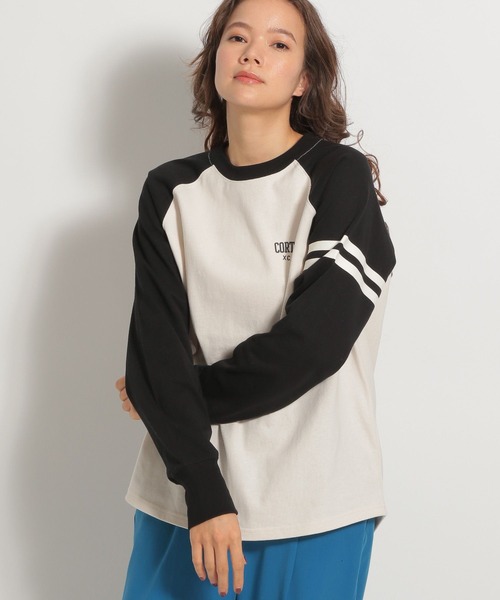 完売品　ニコアンド　美品！てぃら　ベースボールシャツ　ネイビー 新品】ニコアンドスタッフプロデュースてぃらさん ベースボール