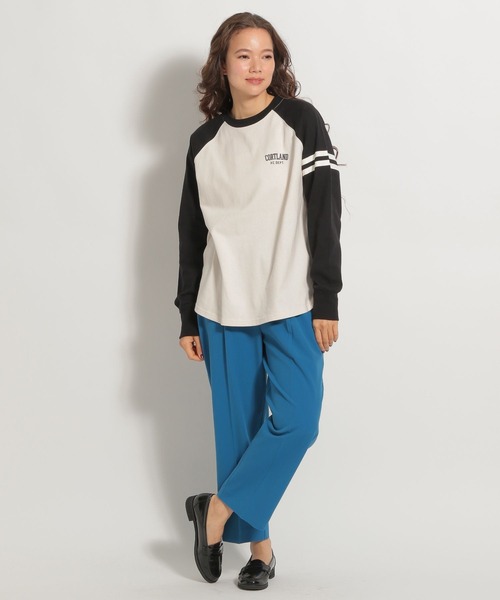 セール】ベースボールラインTシャツ（Tシャツ/カットソー