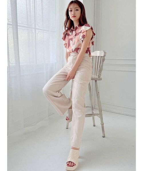 RESEXXY(リゼクシー)の「ニュアンスパターンラッフルシャツ(シャツ/ブラウス・レディース・ブラック/ピンク/ブルー/ベージュ・FREE)」の18枚目の写真