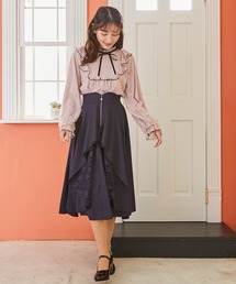 ジップフリルスカート