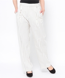 SHIPS for women | 【Ginza5月号掲載】ストライプワイドタックパンツ(その他パンツ)