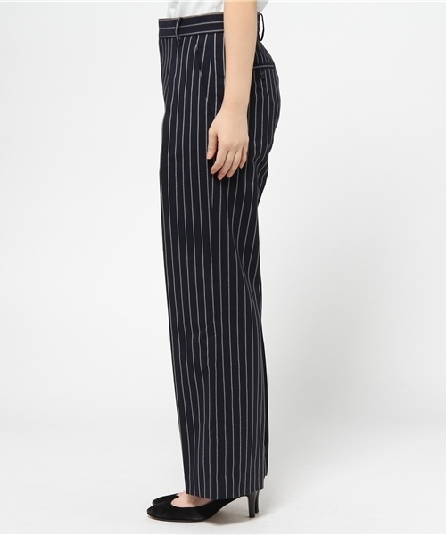 SHIPS for women（シップスフォーウィメン）の「★★【Ginza5月号掲載】ストライプワイドタックパンツ（その他パンツ・レディース・ネイビー/ホワイト・36/38）」の11枚目の写真