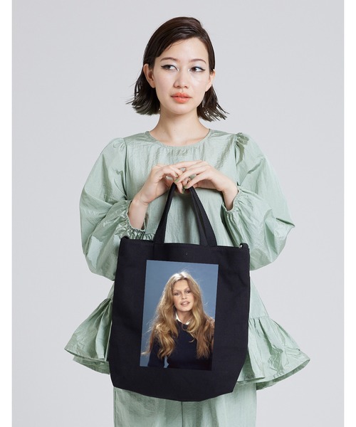 Little sunny bite(リトルサニーバイト)の「Brigitte Bardot x little sunny bite 2way tote bag(トートバッグ・レディース・ピンク/アイボリー/ブラック・FREE)」の10枚目の写真