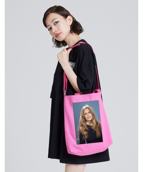 Little sunny bite(リトルサニーバイト)の「Brigitte Bardot x little sunny bite 2way tote bag(トートバッグ・レディース・ピンク/アイボリー/ブラック・FREE)」の11枚目の写真