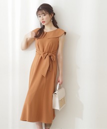 PROPORTION BODY DRESSING | <E>ウエストリボンビッグカラーマーメイドOP / 1212147400(ワンピース)