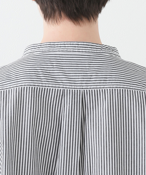 B.C STOCK（ベーセーストック）の「ストライプP/O シャツ（シャツ/ブラウス・メンズ・ブラック/ネイビー・MEDIUM/LARGE）」の16枚目の写真