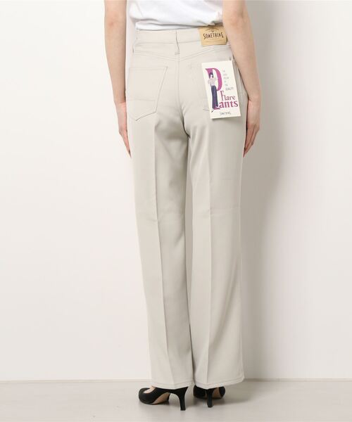 SOMETHING（サムシング）の「SOMETHING/サムシング/FLARE PANTS（スラックス・レディース・ブラウン/ブルー/アイボリー・SMALL/MEDIUM）」の5枚目の写真