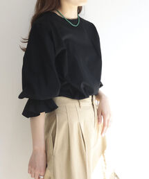 【WEB限定】タックスリーブカットソープルオーバー