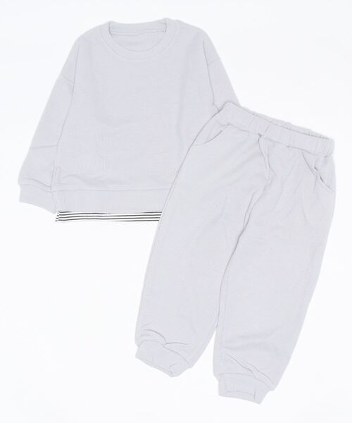 Bambin（ボンバン）の「【 Bambin / ボンバン 】 キッズ 柔らか素材  上下2点セット スウェット（スウェット・キッズ・グレー/ピンク/グリーン・FREE）」の7枚目の写真