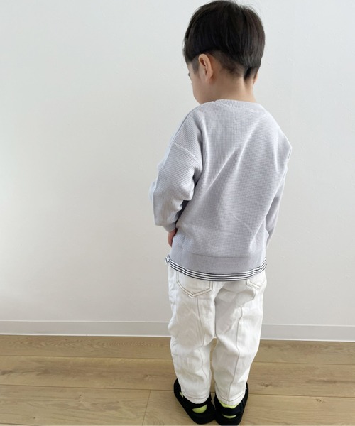 Bambin（ボンバン）の「【 Bambin / ボンバン 】 キッズ 柔らか素材  上下2点セット スウェット（スウェット・キッズ・グレー/ピンク/グリーン・FREE）」の6枚目の写真