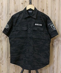 AVIREX | 半袖 ファティーグ　カーキシャツ(シャツ/ブラウス)