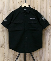 AVIREX | 半袖 ファティーグ　カーキシャツ(シャツ/ブラウス)