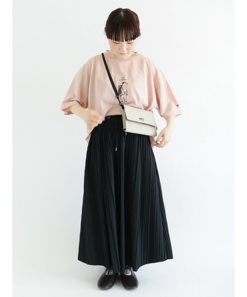 Samansa Mos2（サマンサ モスモス）の「【MEI×Samansa Mos2】マルチポケットサコッシュ（ボディバッグ/ウエストポーチ・レディース・ブラック/ベージュ・ﾌﾘ-）」の3枚目の写真