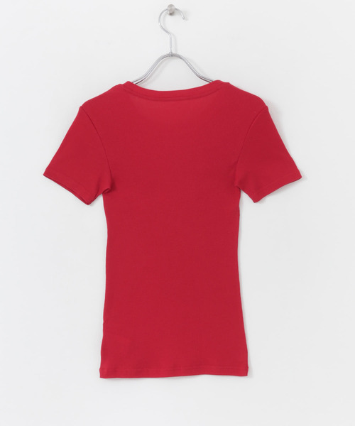 URBAN RESEARCH（アーバンリサーチ）の「コンパクトテレコTシャツ（Tシャツ/カットソー・レディース・レッド/チャコールグレー/ライトグレー・FREE）」の19枚目の写真