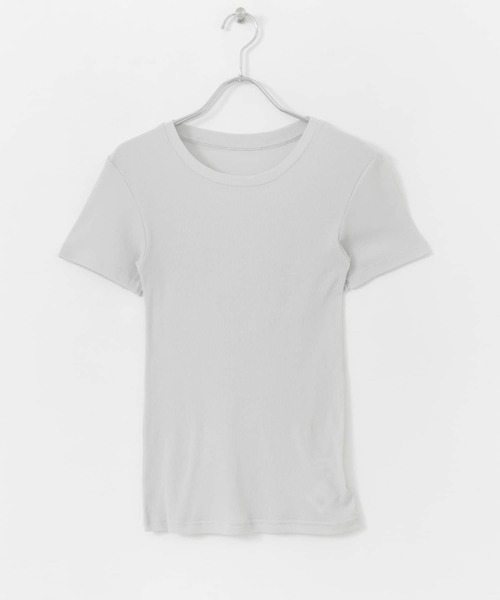 URBAN RESEARCH（アーバンリサーチ）の「コンパクトテレコTシャツ（Tシャツ/カットソー・レディース・レッド/チャコールグレー/ライトグレー・FREE）」の21枚目の写真