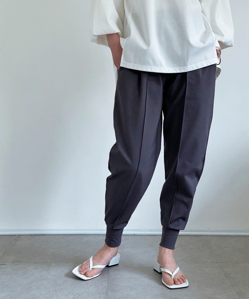 ottilie（オティーリエ）の「ジョガーパンツ（その他パンツ・レディース・チャコールグレー/ブラック/ベージュ・FREE）」の2枚目の写真