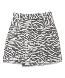 one way | ゼブラ柄フリンジミニスカート(スカート)