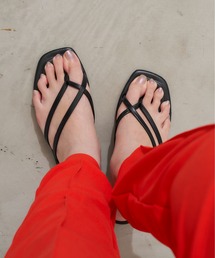 Aunt Marie's | ダブルラインフラットサンダル(サンダル)