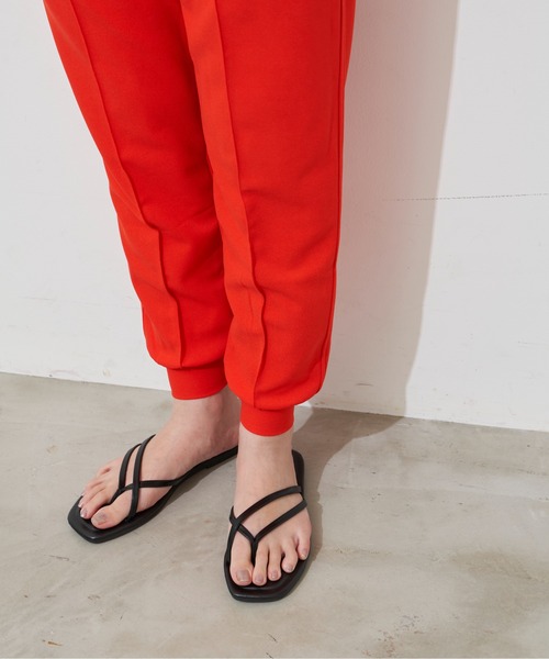 Aunt Marie's（アントマリーズ）の「ダブルラインフラットサンダル（サンダル・レディース・ブラック/ホワイト・M/L/S）」の3枚目の写真