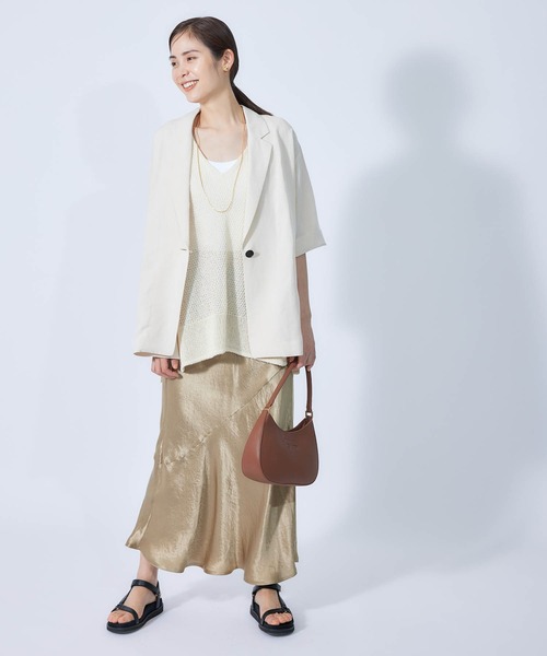 ROPE'（ロペ）の「アセテートビンテージマーメイドバイヤススカート（スカート・レディース・ベージュ/ブラウン/グレー/グリーン・38/36）」の8枚目の写真