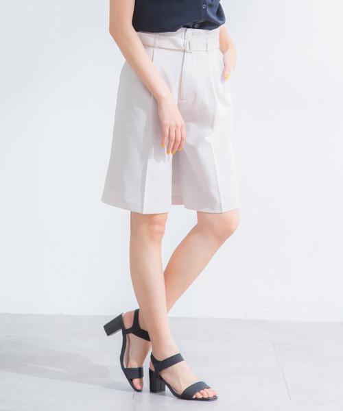 Honeys（ハニーズ）の「タックいり ハーフパンツ（その他パンツ・レディース・ブラック/オレンジ/ダークベージュ/ネイビー/グレイッシュベージュ・S/L/M/LL）」の19枚目の写真