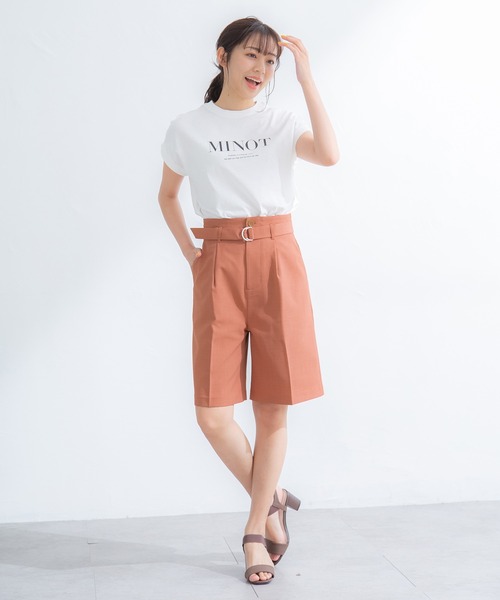 Honeys（ハニーズ）の「タックいり ハーフパンツ（その他パンツ・レディース・ブラック/オレンジ/ダークベージュ/ネイビー/グレイッシュベージュ・S/L/M/LL）」の22枚目の写真