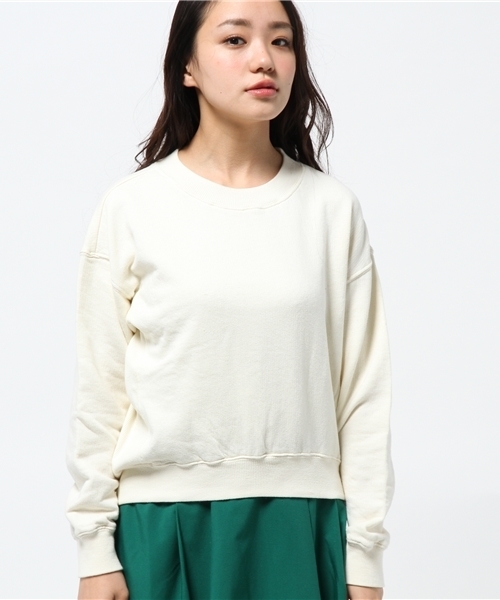 Kastane(カスタネ)の「【Kastane】ダメージ裏毛プルオーバー(Tシャツ/カットソー・レディース・グレー/アイボリー/オレンジ・FREE)」の9枚目の写真