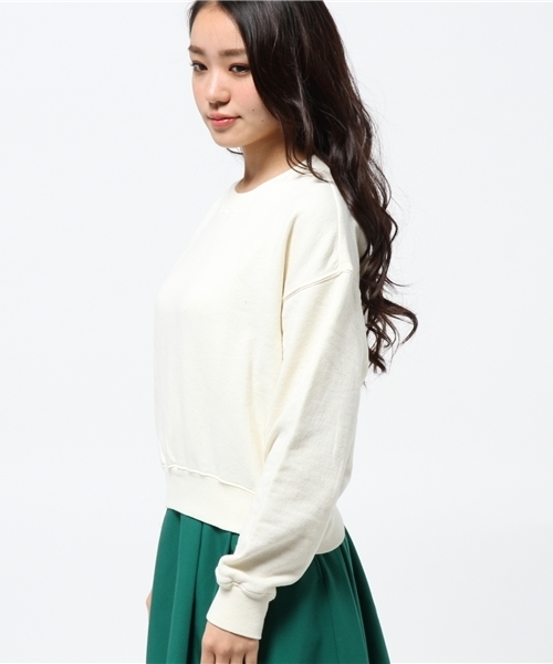Kastane(カスタネ)の「【Kastane】ダメージ裏毛プルオーバー(Tシャツ/カットソー・レディース・グレー/アイボリー/オレンジ・FREE)」の10枚目の写真