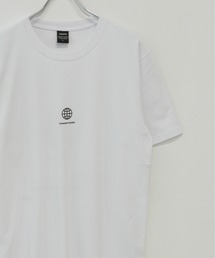 コットン天竺 フロント ＆ バック プリント 半袖 クルーネック Tシャツ
