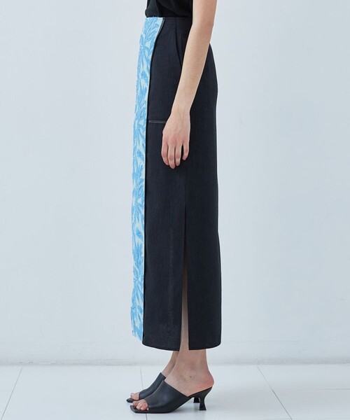 EBONY（エボニー）の「【EBONY/(エボニー)】別注ジャガードペンシルスカート E22SS/S-05（スカート・レディース・ブルー/オレンジ・2/1）」の22枚目の写真