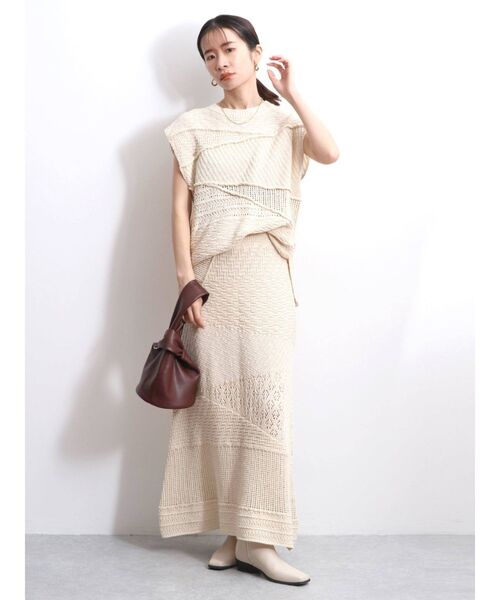 Ungrid（アングリッド）の「ジャカード編みニットベスト（ニット/セーター・レディース・グリーン/アイボリー・FREE）」の14枚目の写真