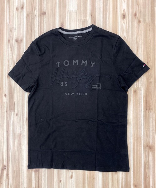 TOMMY HILFIGER(トミーヒルフィガー)の「チェーンステッチロゴ クルーネックTシャツ HANCOCK TEE(Tシャツ/カットソー・メンズ・ホワイト/ブラック/ネイビー・S/M/L/XL)」の9枚目の写真