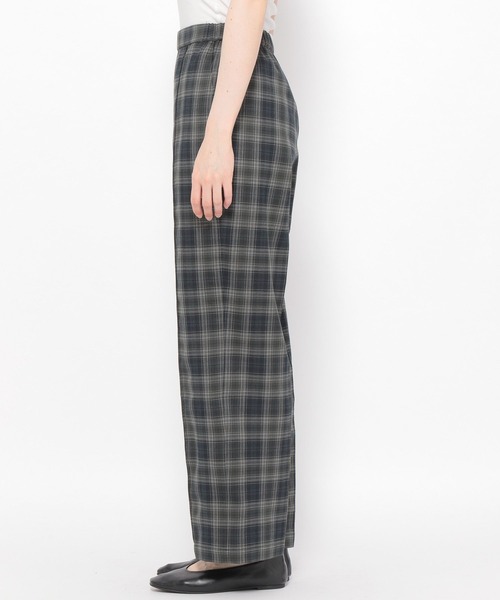 LEPSIM（レプシィム）の「嬉しい機能が付いたチェック柄ストレートパンツ【ハタラク7DAYSパンツ】　281112（その他パンツ・レディース・ネイビー/ベージュ・X-LARGE/SMALL/LARGE/MEDIUM/X-SMALL）」の8枚目の写真