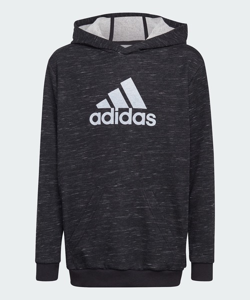 adidas（アディダス）の「フューチャーアイコン バッジ オブ スポーツ フーデッドスウェットシャツ / アディダス（キッズ/子供用）（パーカー・キッズ・ピンク系その他/ブルー/ブラック・130/140/150/160）」の2枚目の写真