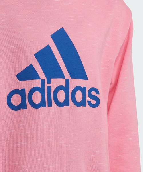 adidas（アディダス）の「フューチャーアイコン バッジ オブ スポーツ フーデッドスウェットシャツ / アディダス（キッズ/子供用）（パーカー・キッズ・ピンク系その他/ブルー/ブラック・130/140/150/160）」の7枚目の写真