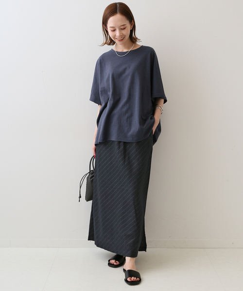 美品 2023 SLOBE IENA 洗える リネン混 Iラインスカート 38 美品 2023 SLOBE IENA 洗える リネン混 Iラインスカート 38