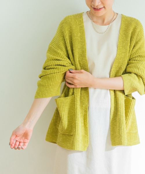 URBAN RESEARCH(アーバンリサーチ)の「スラブガウンカーディガン(カーディガン/ボレロ・レディース・ブラウン/ベージュ/グリーン系その他・FREE)」の8枚目の写真