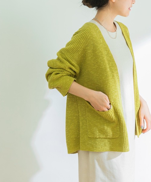URBAN RESEARCH(アーバンリサーチ)の「スラブガウンカーディガン(カーディガン/ボレロ・レディース・ブラウン/ベージュ/グリーン系その他・FREE)」の9枚目の写真