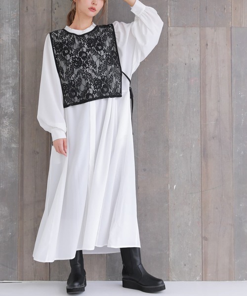 osharewalker（オシャレウォーカー）の「『カットソー＆レースベストセット』（Tシャツ/カットソー・レディース・ブラック/グリーン・2/1）」の17枚目の写真