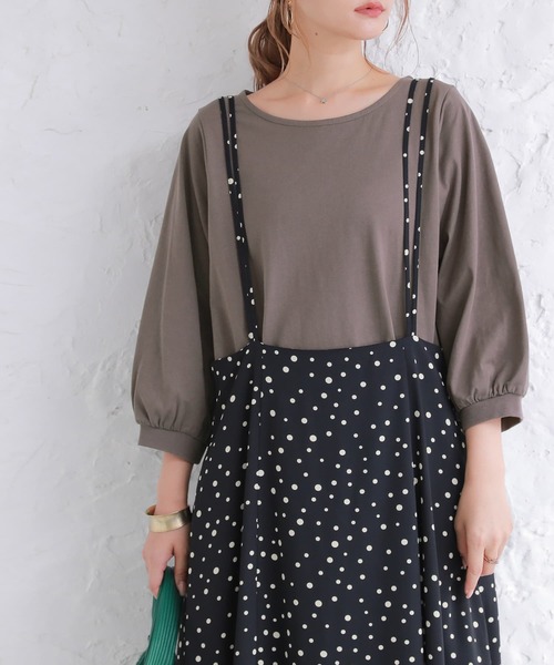 osharewalker（オシャレウォーカー）の「『カットソー＆レースベストセット』（Tシャツ/カットソー・レディース・ブラック/グリーン・2/1）」の18枚目の写真