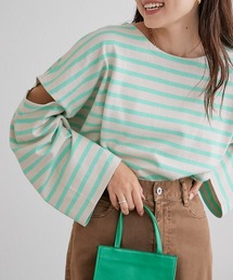 CIAOPANIC TYPY | カットアウトボーダーロンTee(Tシャツ/カットソー)